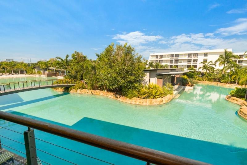 Luxury resort accommodation with tropical pool surroundings