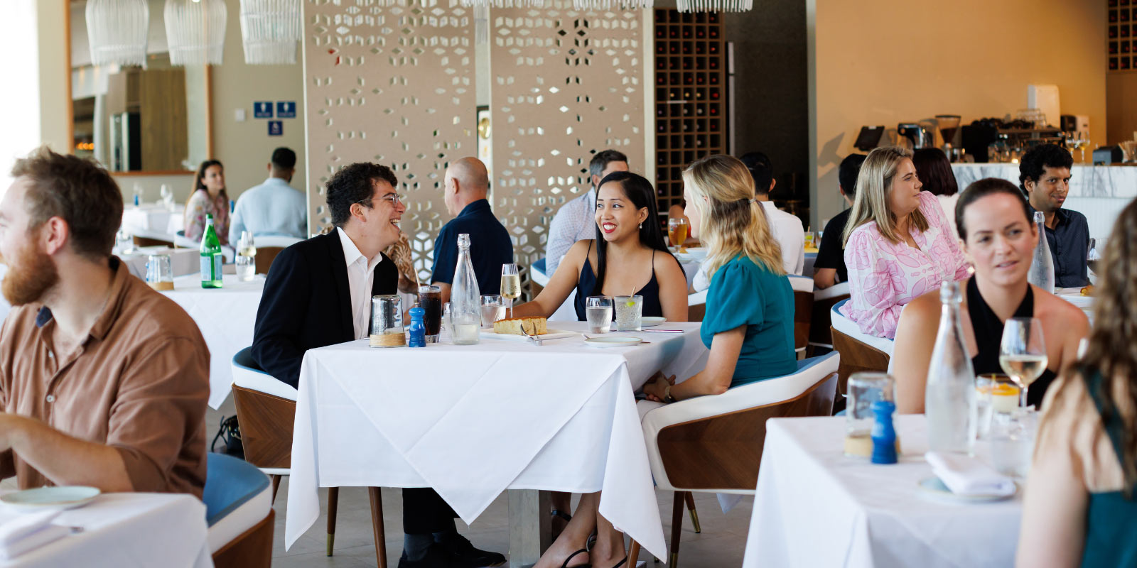 Premium dining plate at a resort restaurant